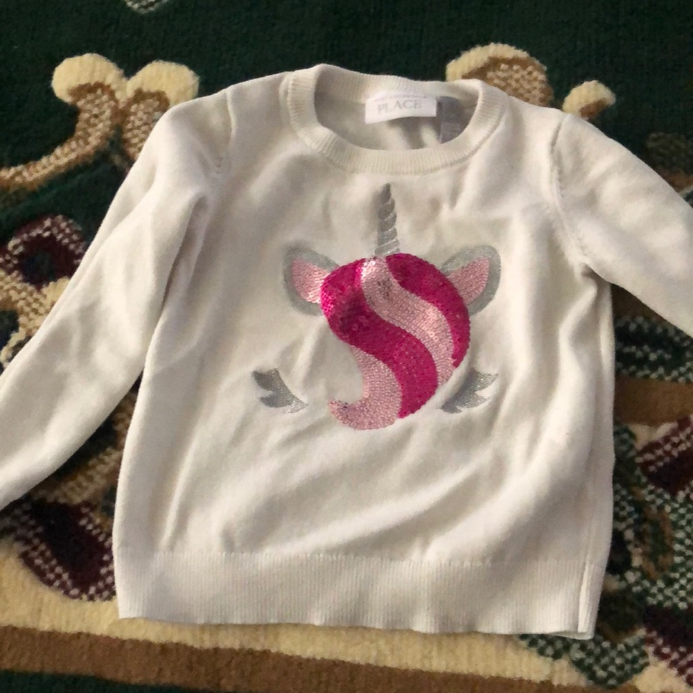 Girls unicorn sweater